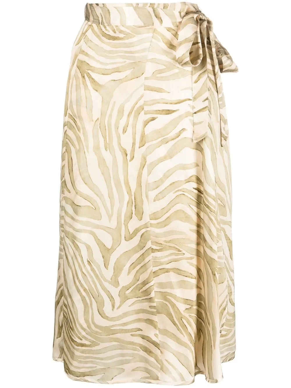 

Forte Forte zebra-print wrap skirt - Neutrals