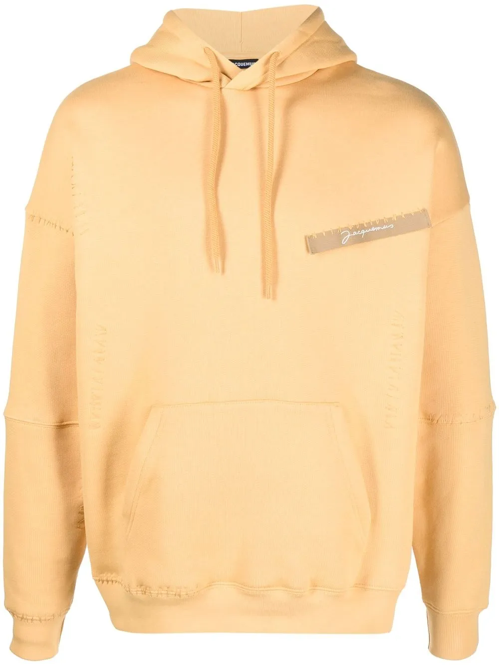 

Jacquemus hoodie con detalle de costuras - Amarillo