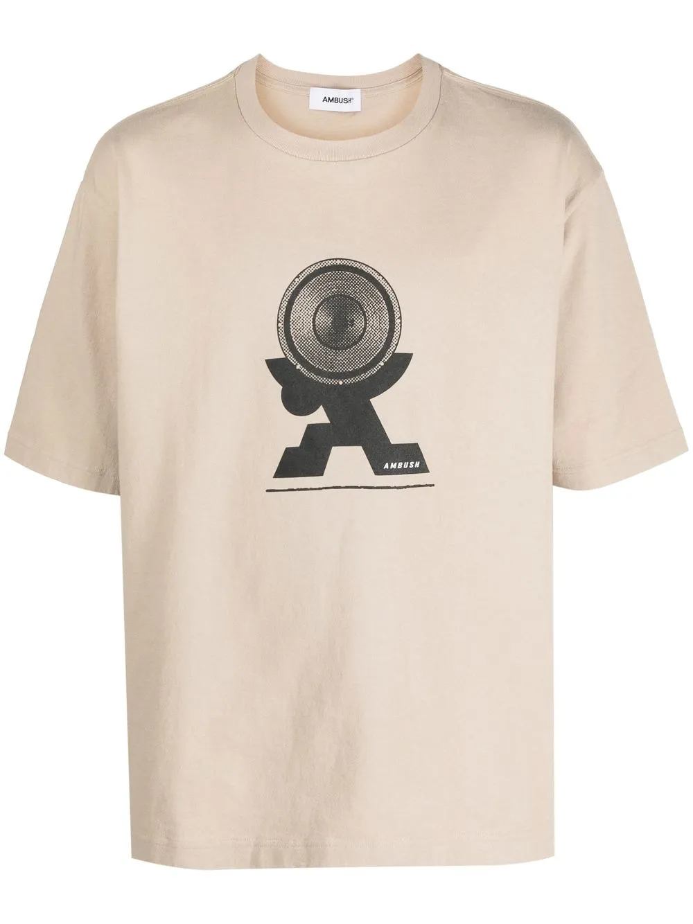 

AMBUSH graphic-print cotton T-shirt - Neutrals