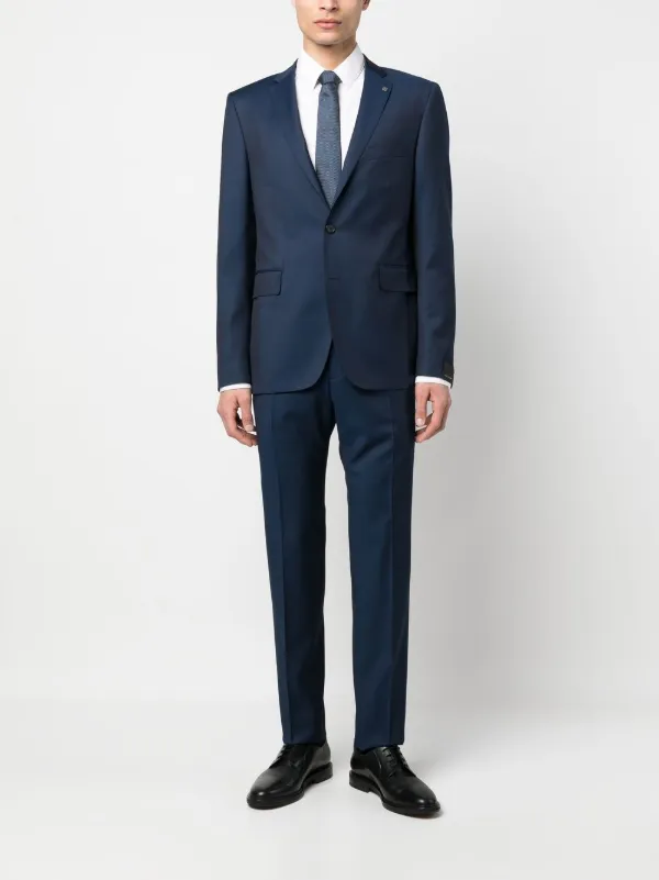Tagliatore slim-cut two-piece Suit | Blue | FARFETCH