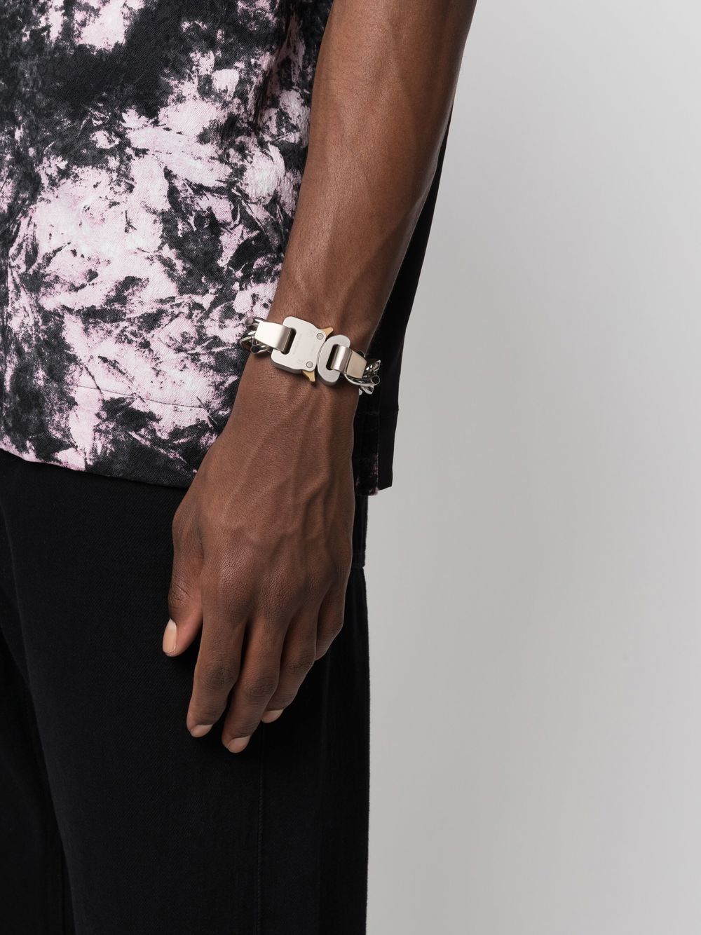 Shop Alyx Curb-chain Bracelet In Silver