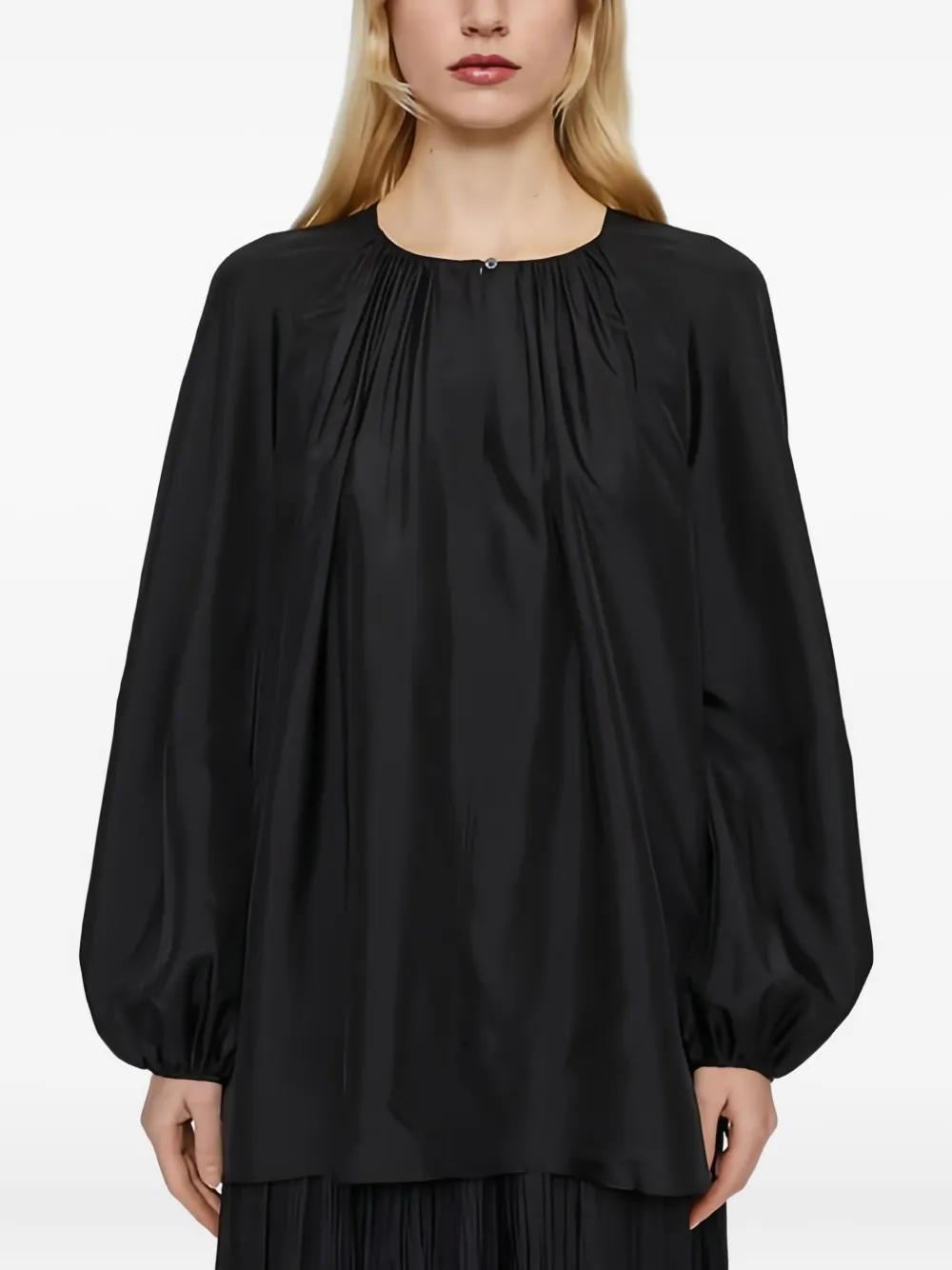 Joseph Pleat-detail Blouse In Black