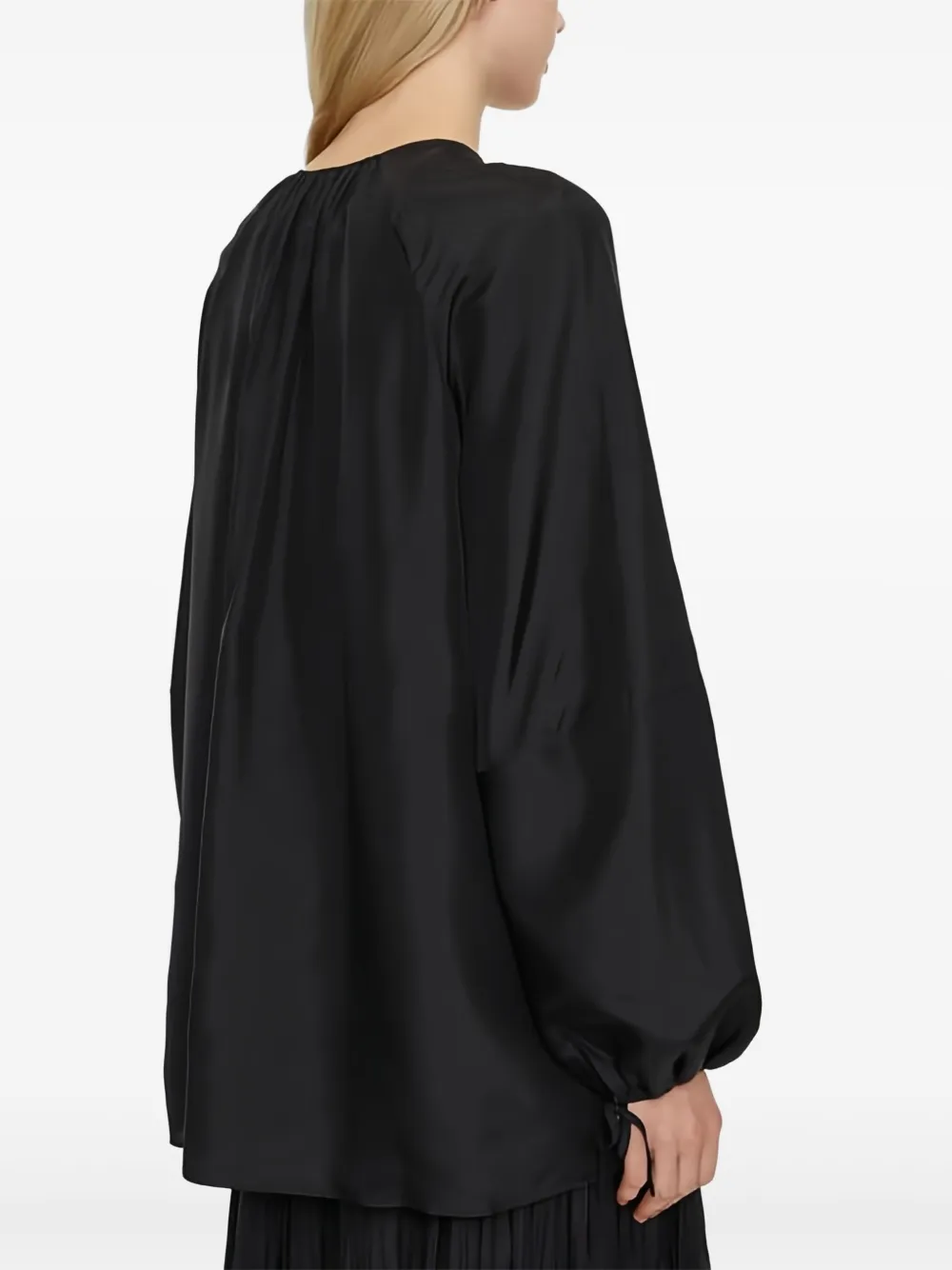 Joseph Pleat-detail Blouse In Black