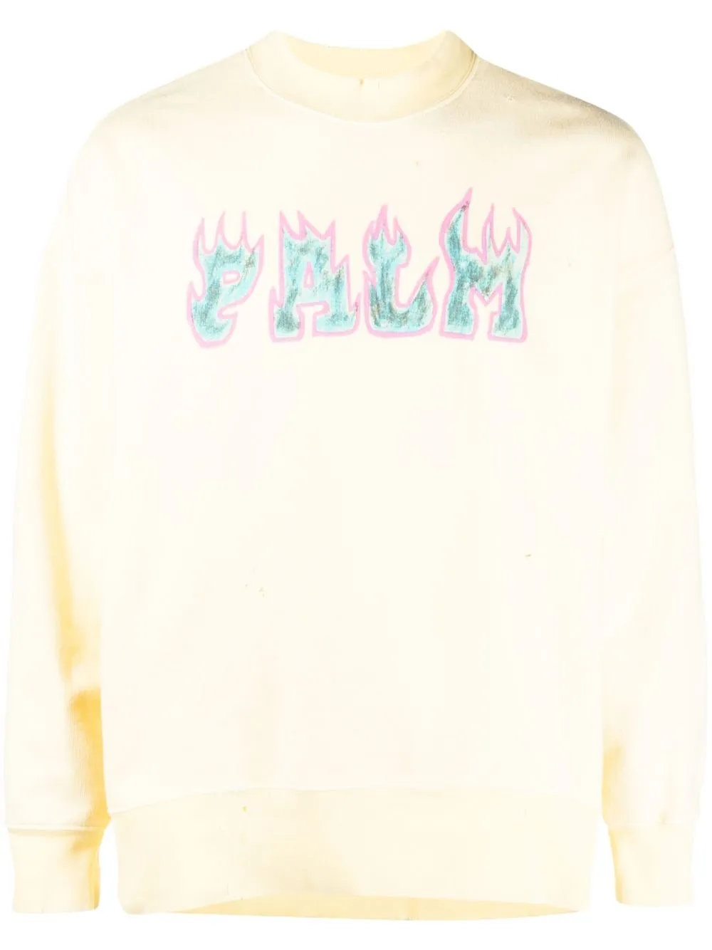 

Palm Angels sudadera con logo estampado - Amarillo