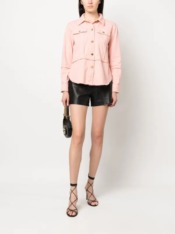 TOM FORD button-front Denim Shirt | Pink | FARFETCH CA