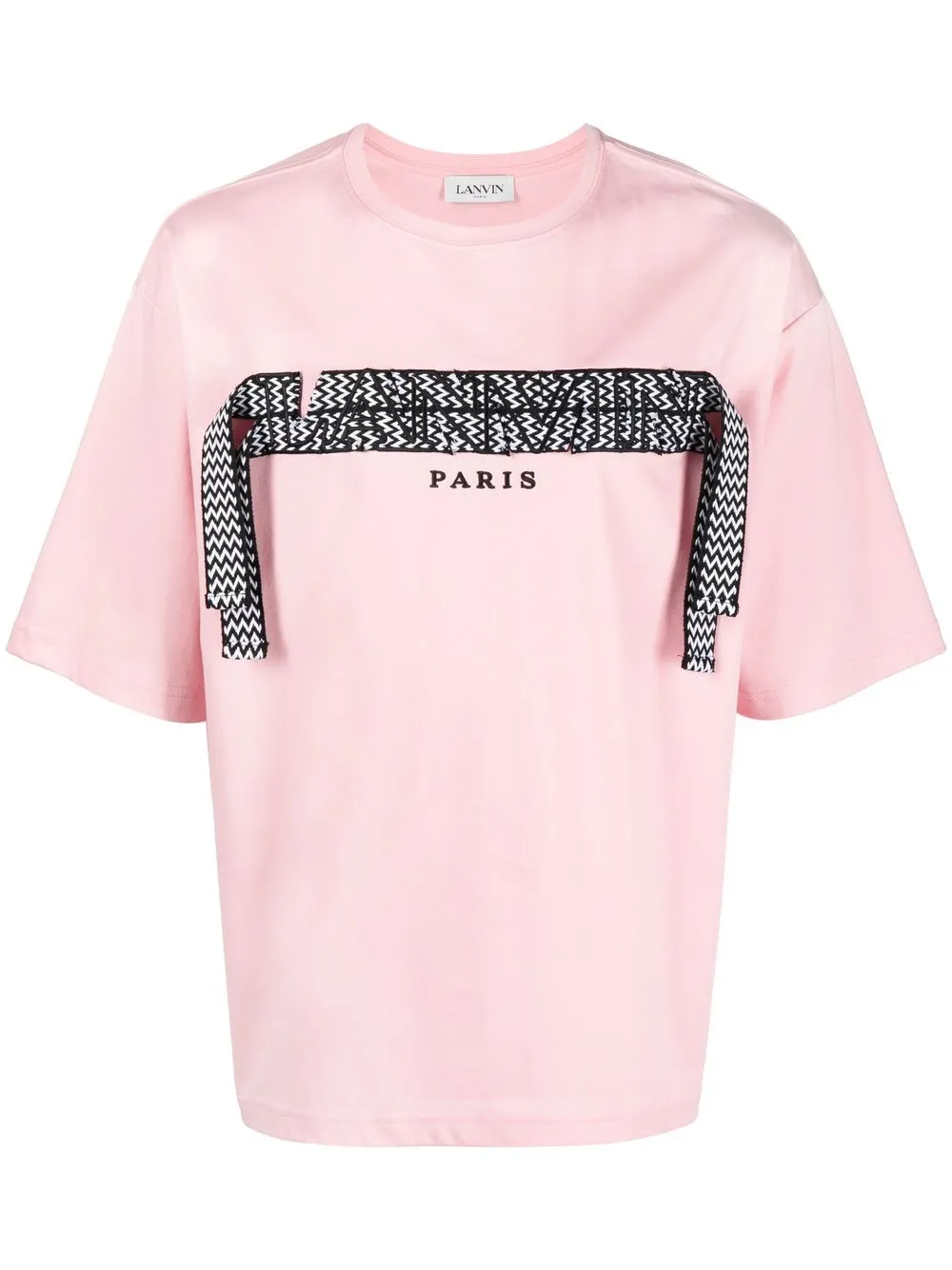 Lanvin Crazy Curb Lace Logo T-shirt - Farfetch