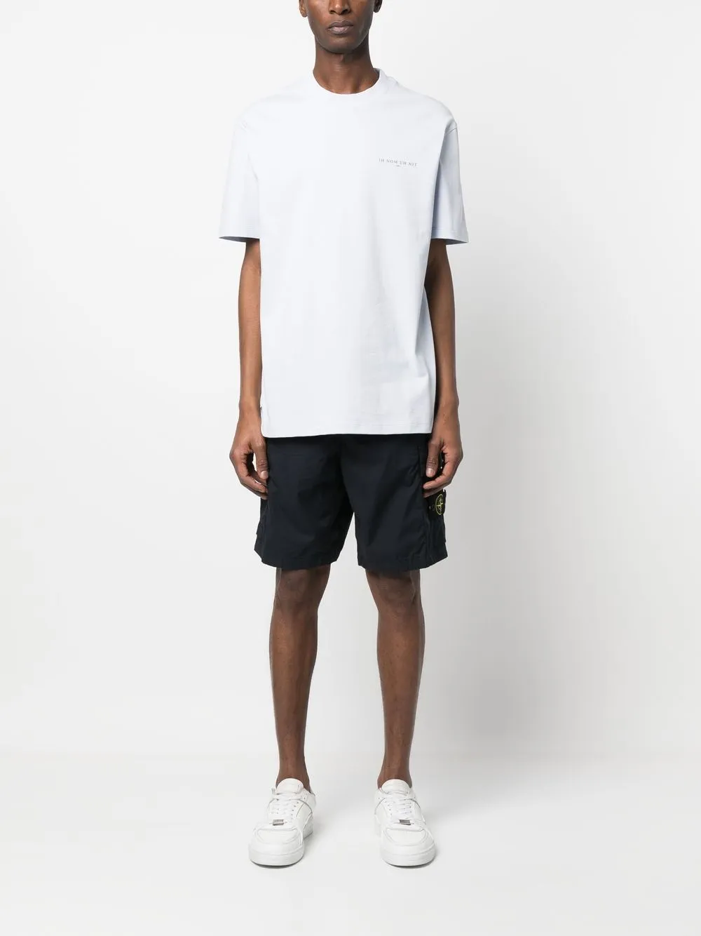 Ih Nom Uh Nit Graphic-print Jersey T-shirt In Blau