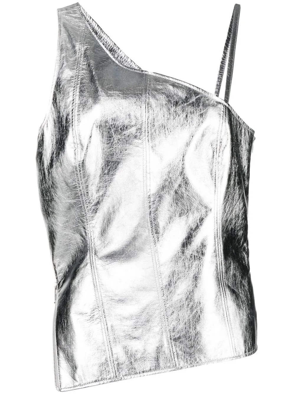 

Drome metallic-effect leather vest