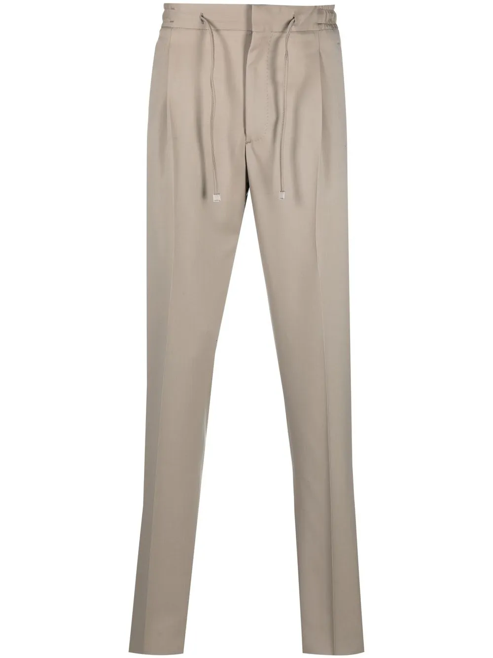 

Lardini drawstring-fastening straight-leg trousers - Neutrals