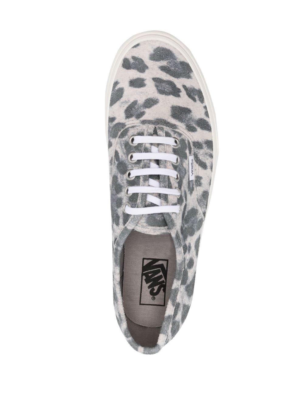 Shop Vans Old Skool Leopard-print Sneakers In Grey