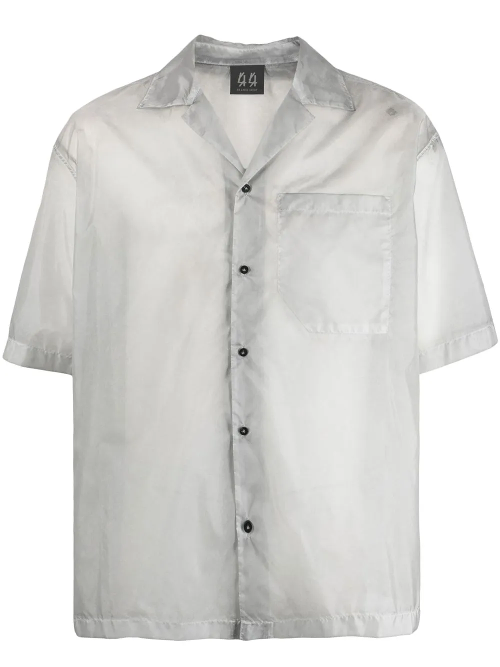 

44 LABEL GROUP transparent short-sleeve shirt - Grey