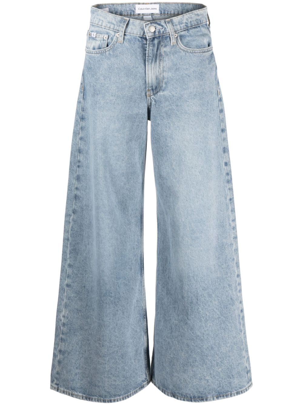 Calvin Klein low-rise Wide Leg Jeans - Farfetch