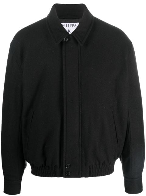 Filippa K merino wool-blend bomber jacket 