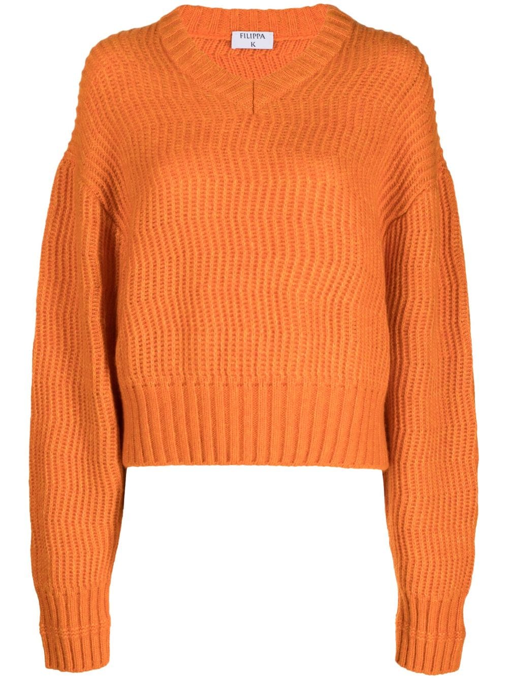 Filippa K Drop-shoulder Chunky-knit Jumper In Orange