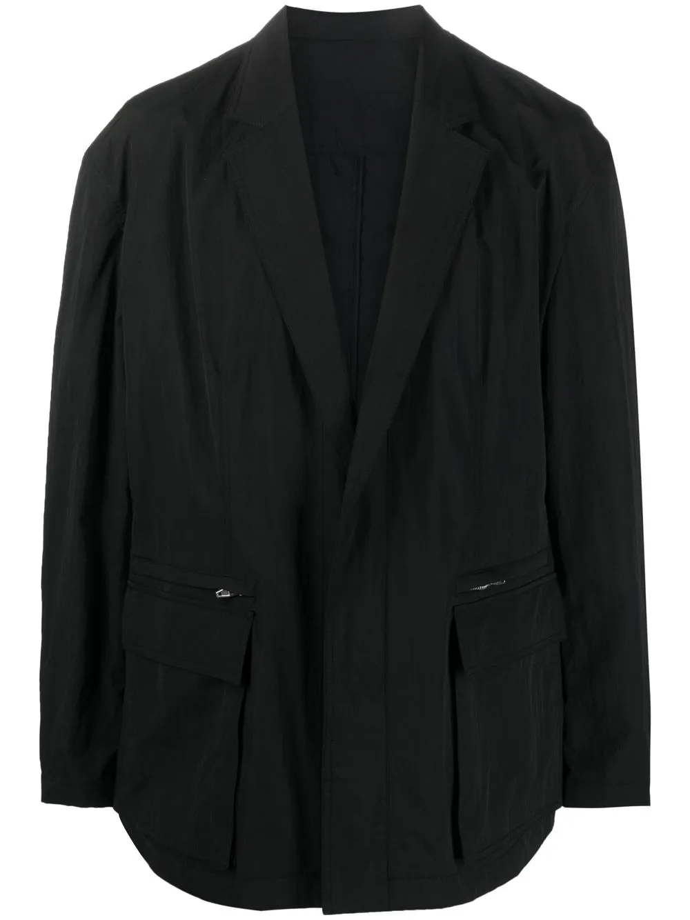 

Juun.J concealed-front fastening blazer - Black