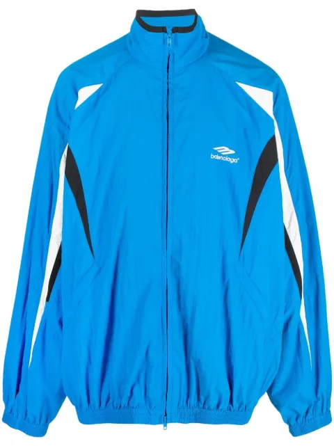 Balenciaga logo-embroidered track jacket
