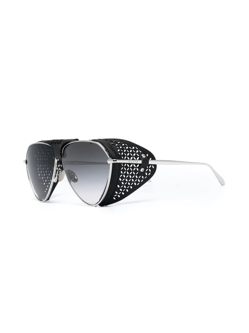 Alaïa tinted-lens leather-side sunglasses | Image 2