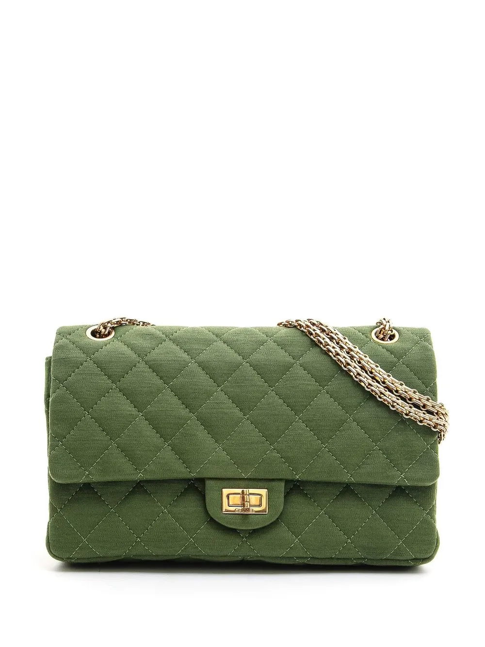 

CHANEL Pre-Owned bolsa de hombro 2.55 Flap 2009-2010 - Verde