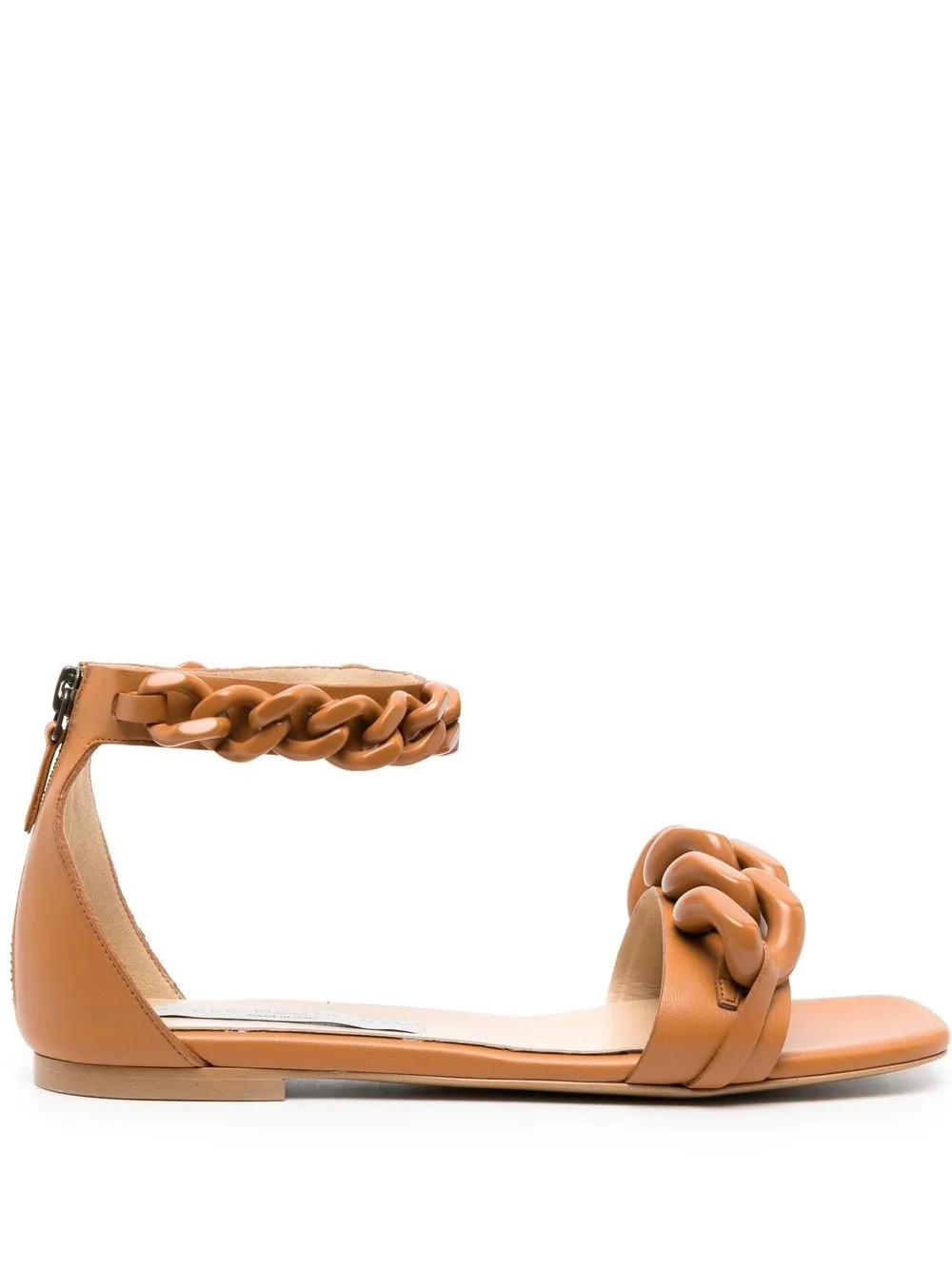 

Stella McCartney flat Falabella sandals - Brown