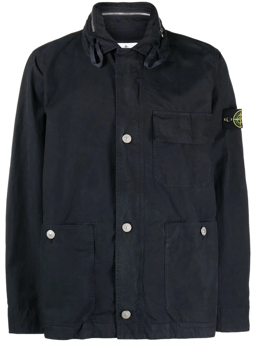 

Stone Island chamarra con parche Compass - Azul
