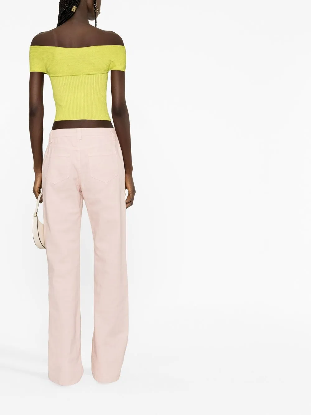 Shop Tom Ford Straight-leg Cotton Trousers In Pink