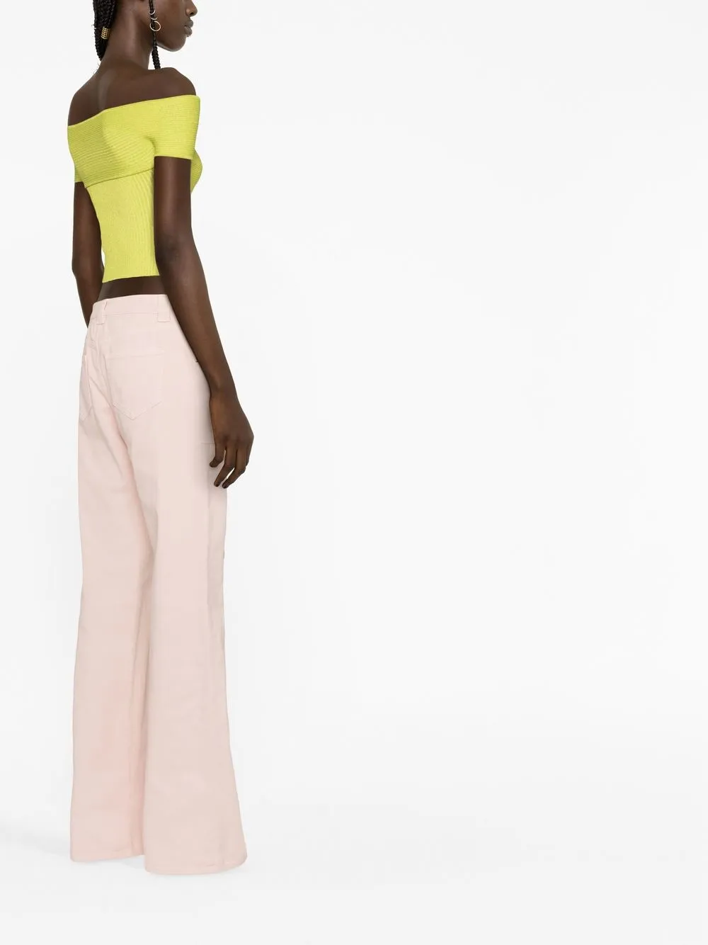 Shop Tom Ford Straight-leg Cotton Trousers In Pink