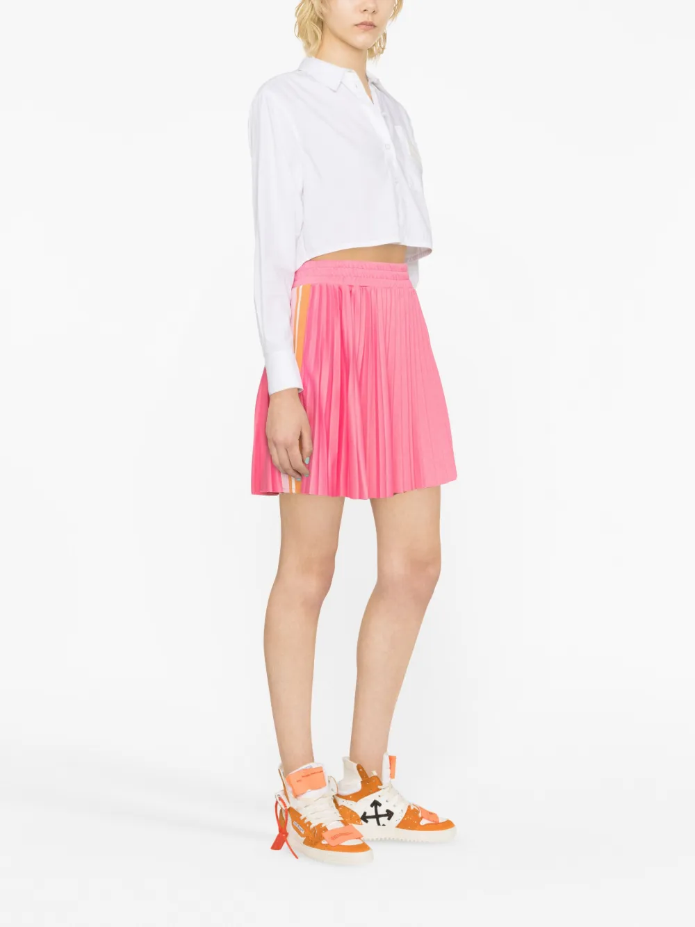 MSGM Mini-plooirok - Roze