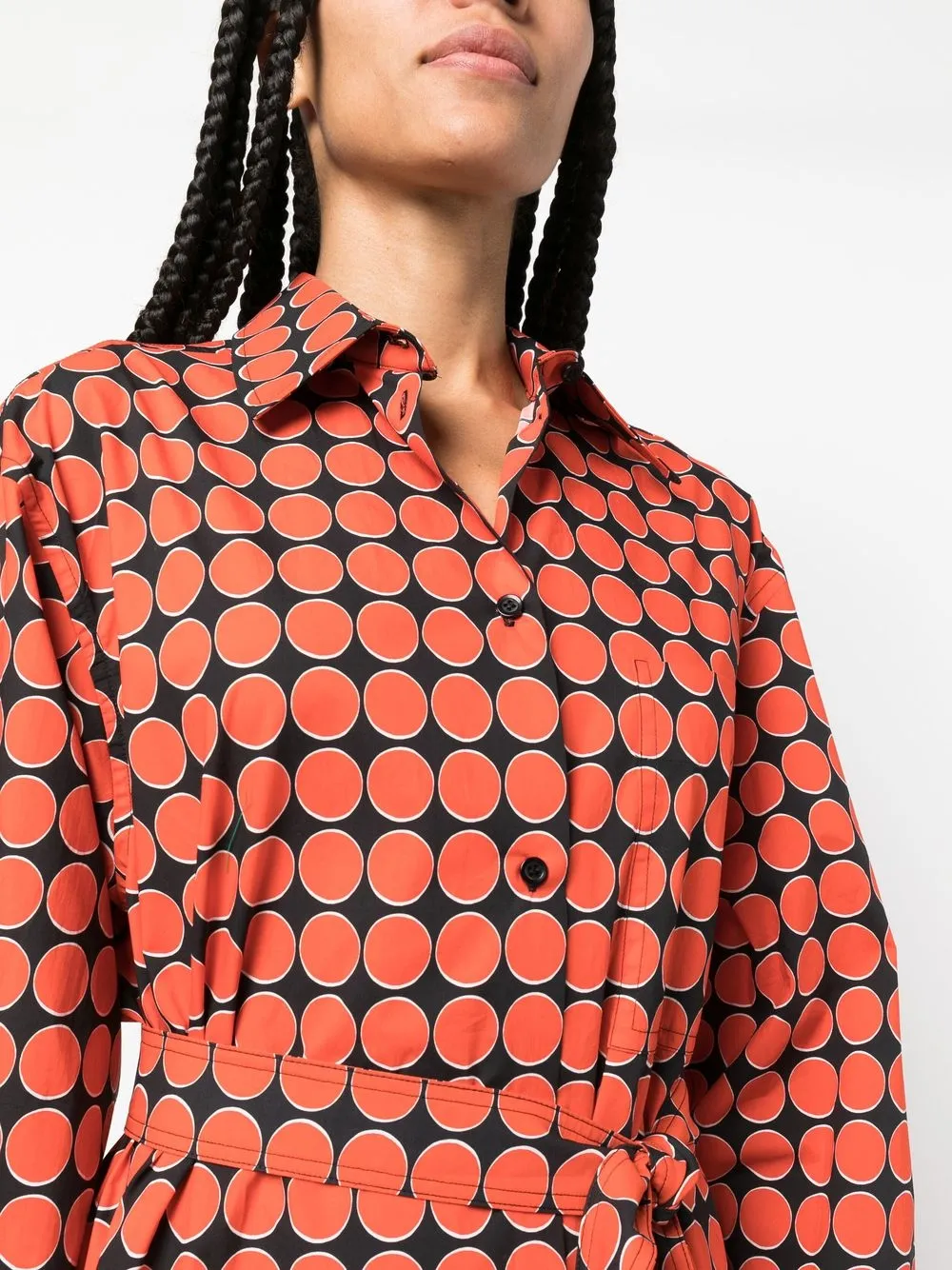 Sportmax Blousejurk met monogramprint Zwart