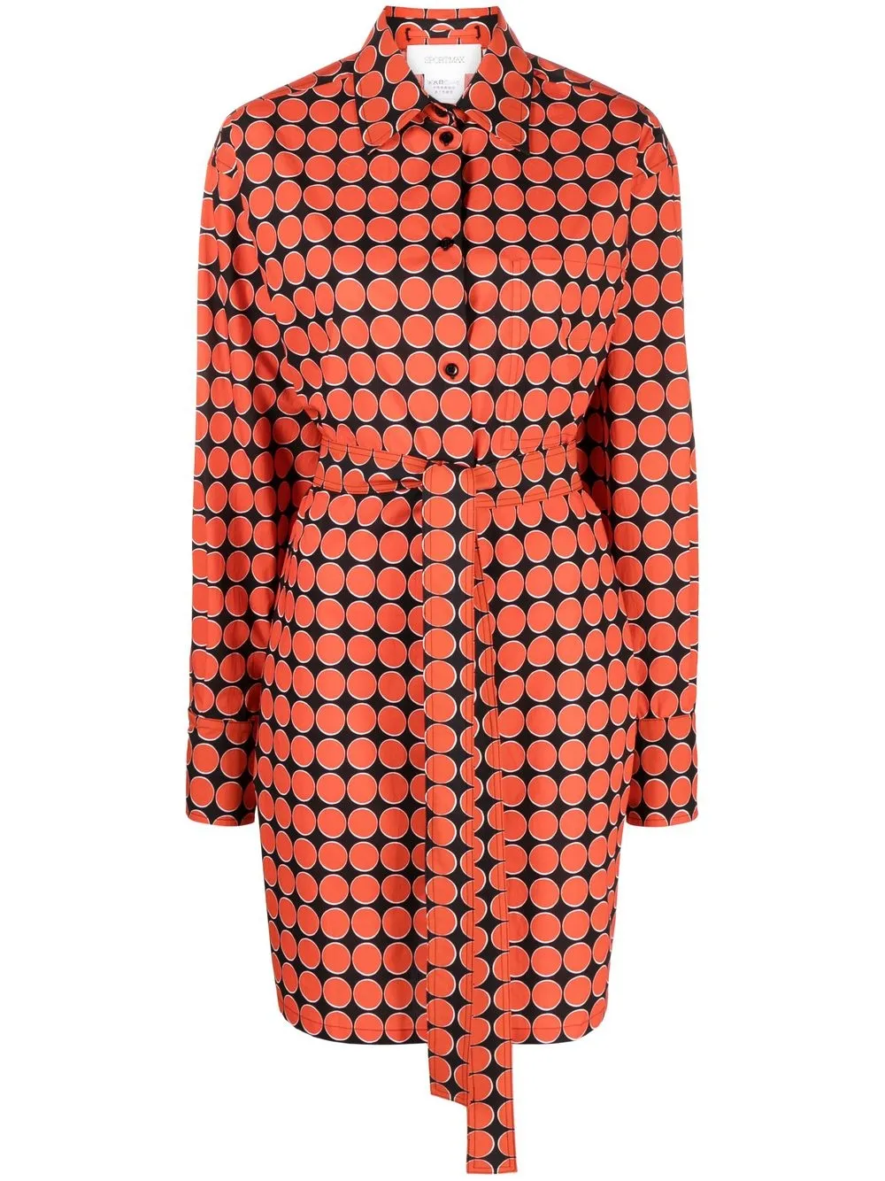 Sportmax Blousejurk met monogramprint Zwart