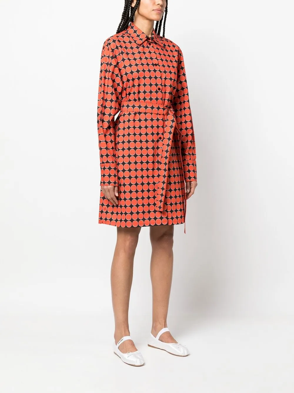 Sportmax Blousejurk met monogramprint Zwart