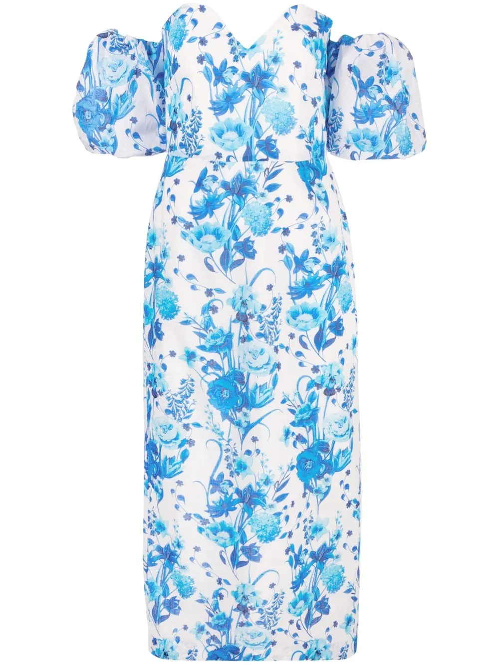 

Borgo De Nor Tati floral-print midi dress - Blue