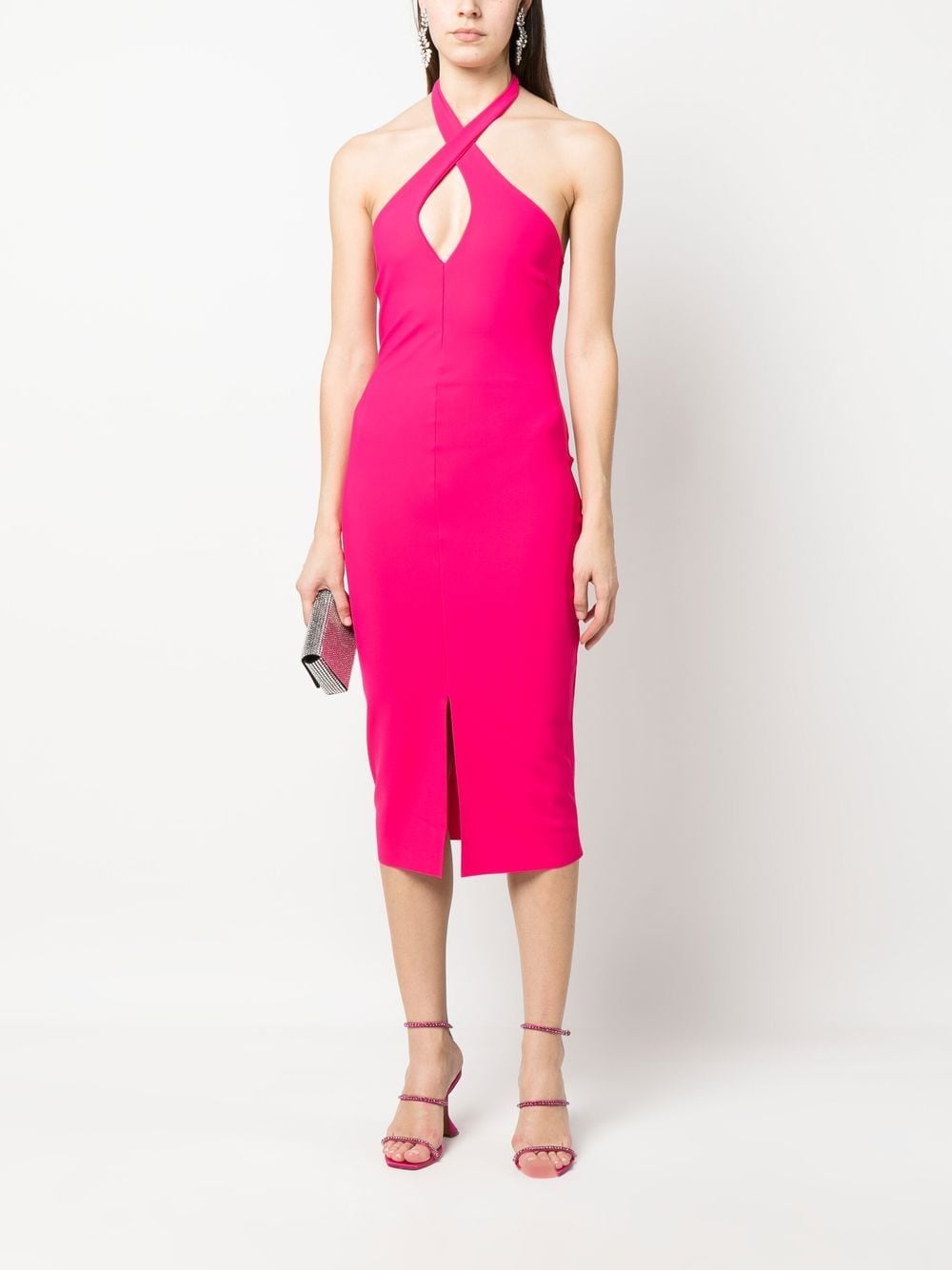 CHIARA BONI La Petite Robe Halterneck cut-out Detail Dress - Farfetch