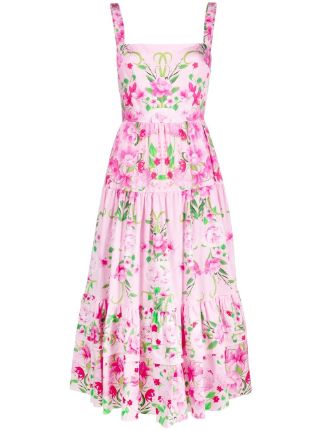 Borgo De Nor floral-print Midi Dress - Farfetch