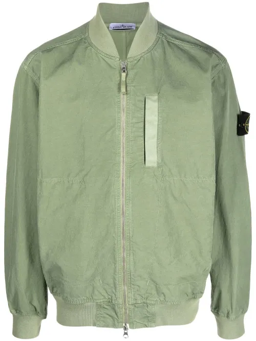 Veste bomber à patch logo - Stone Island - Modalova