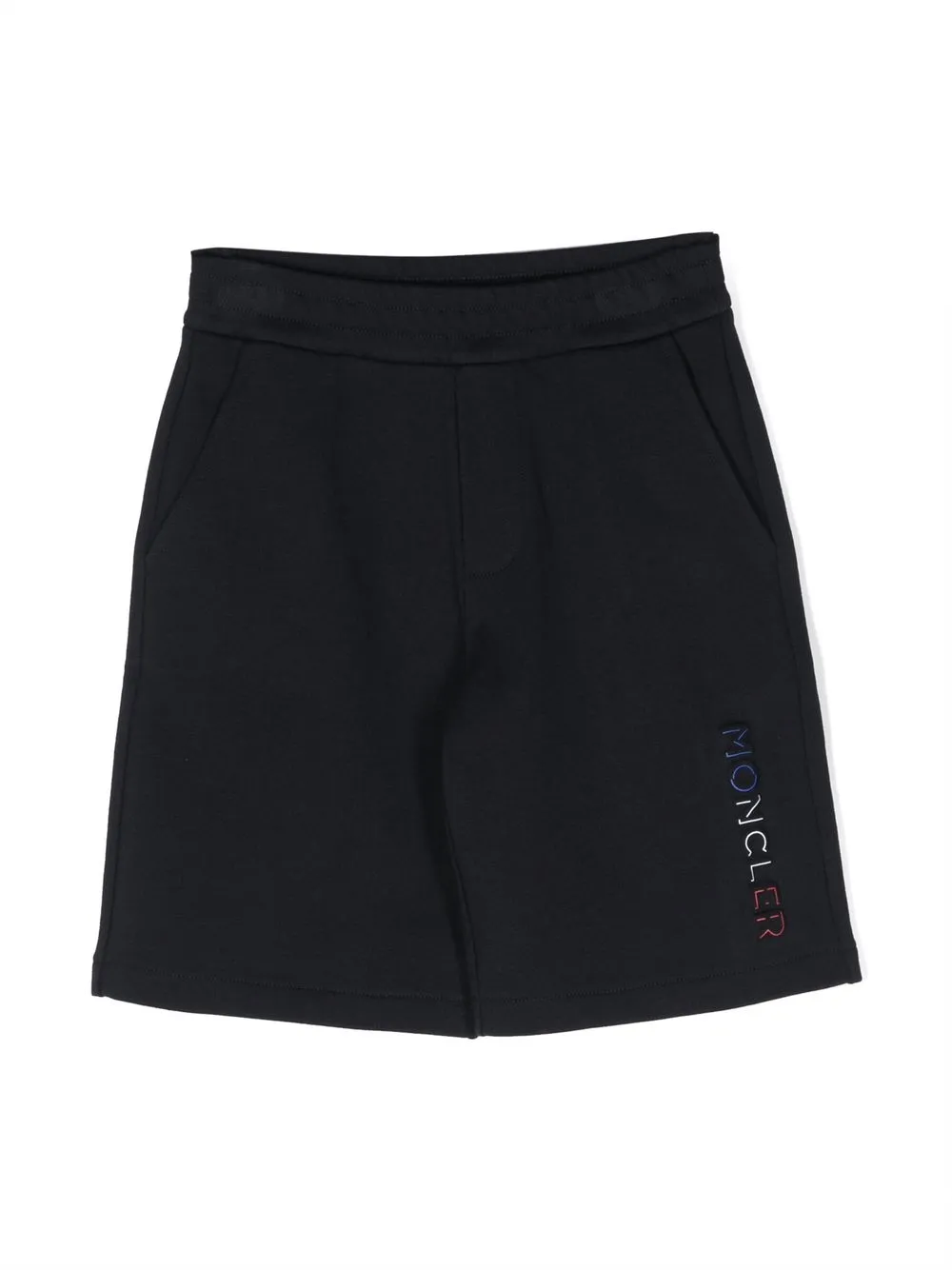 

Moncler Enfant logo-print cotton track shorts - Blue