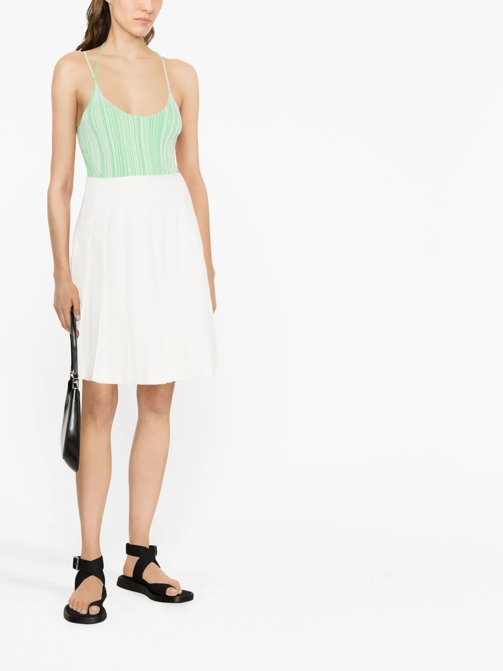 Ermanno Scervino High waist plooirok - 10602 white