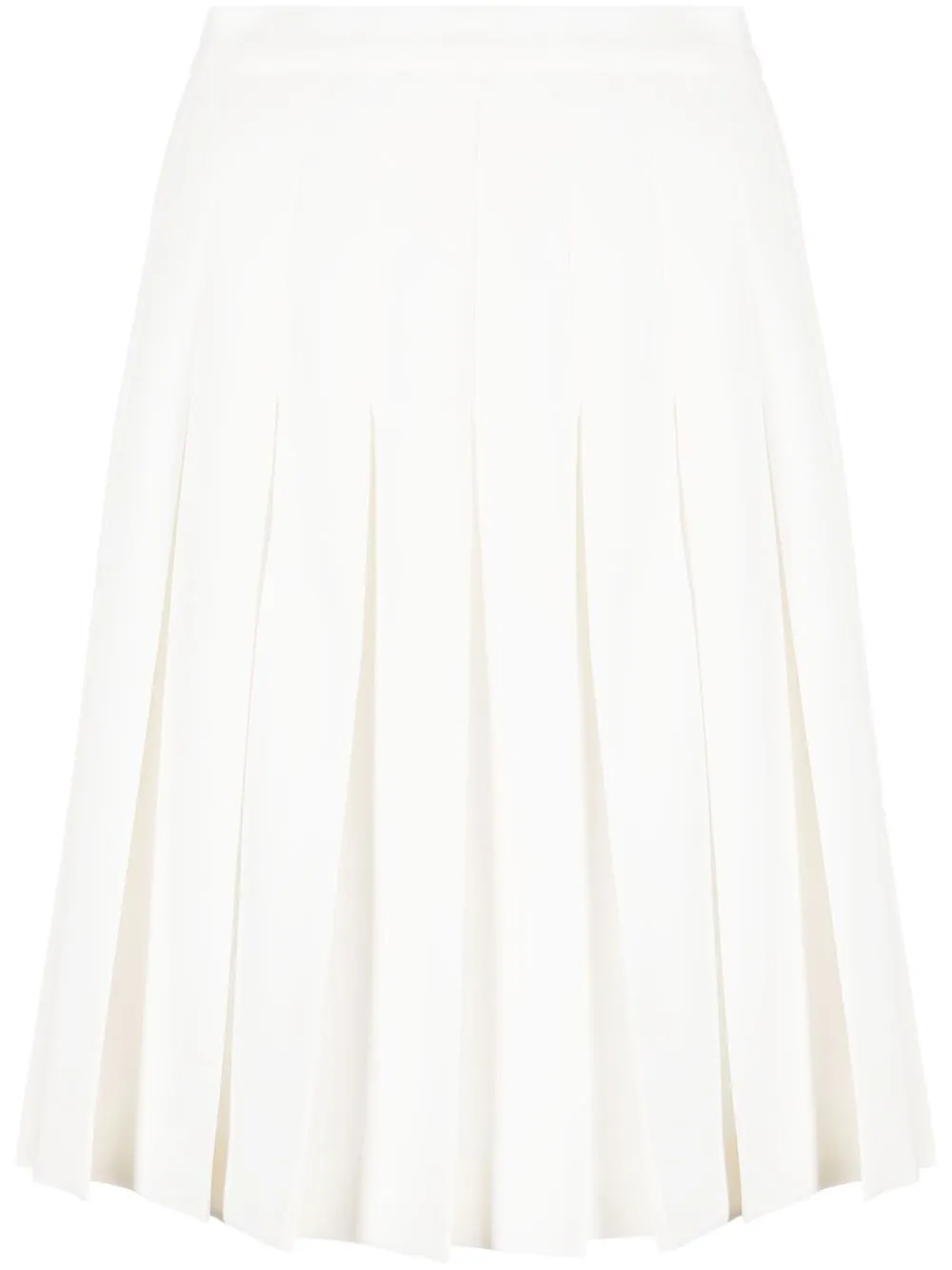 Ermanno Scervino High-waisted Pleated Skirt In 10602 White