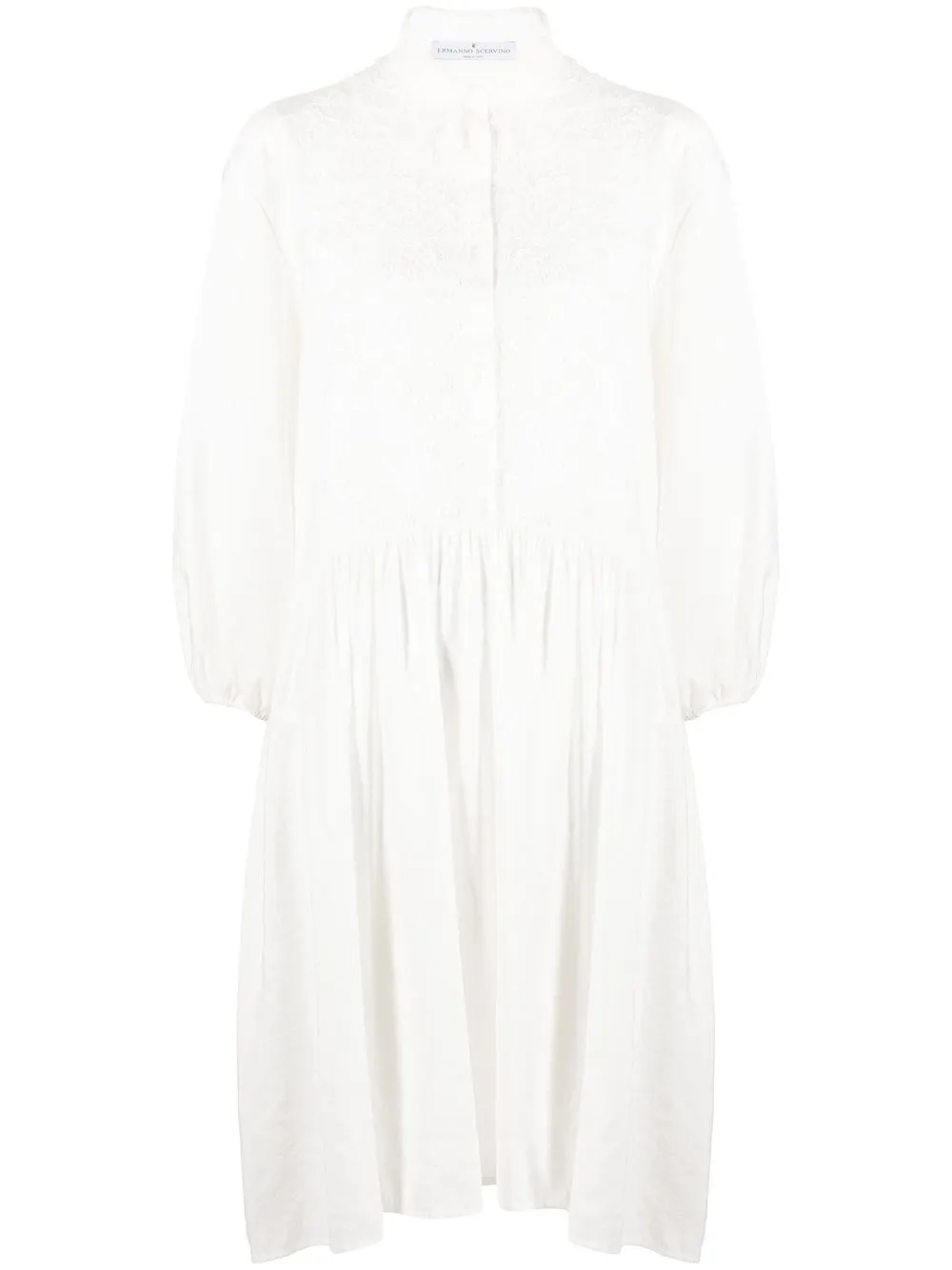 

Ermanno Scervino long-sleeve shirt dress - White