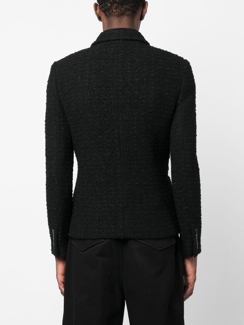 Shop Saint Laurent Wool-blend Shirt Jacket In Schwarz