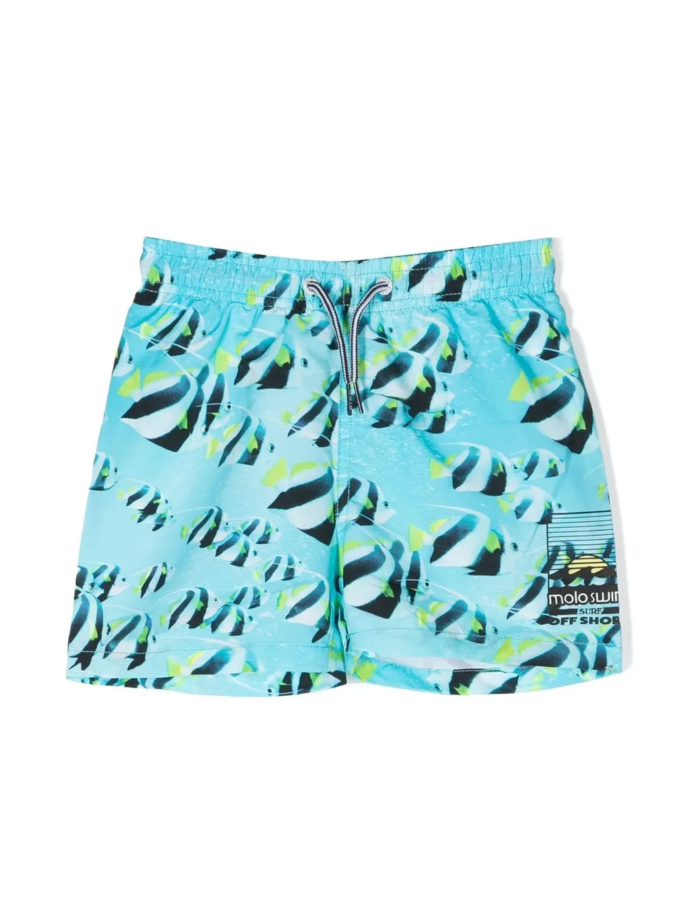 

Molo graphic-print swim shorts - Blue