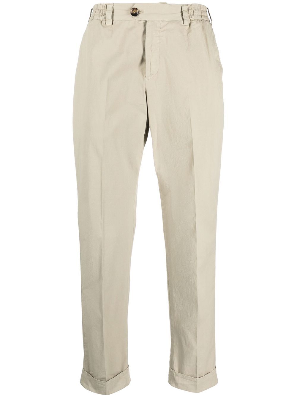 

PT Torino straight-leg cropped trousers - Neutrals