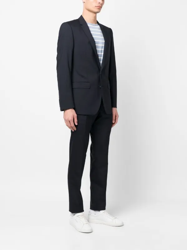【送料&関税込】Dolce & Gabbana Grey Virgin Wool Blend B Dolce & Gabbana single-breasted virgin-wool Suit | Blue