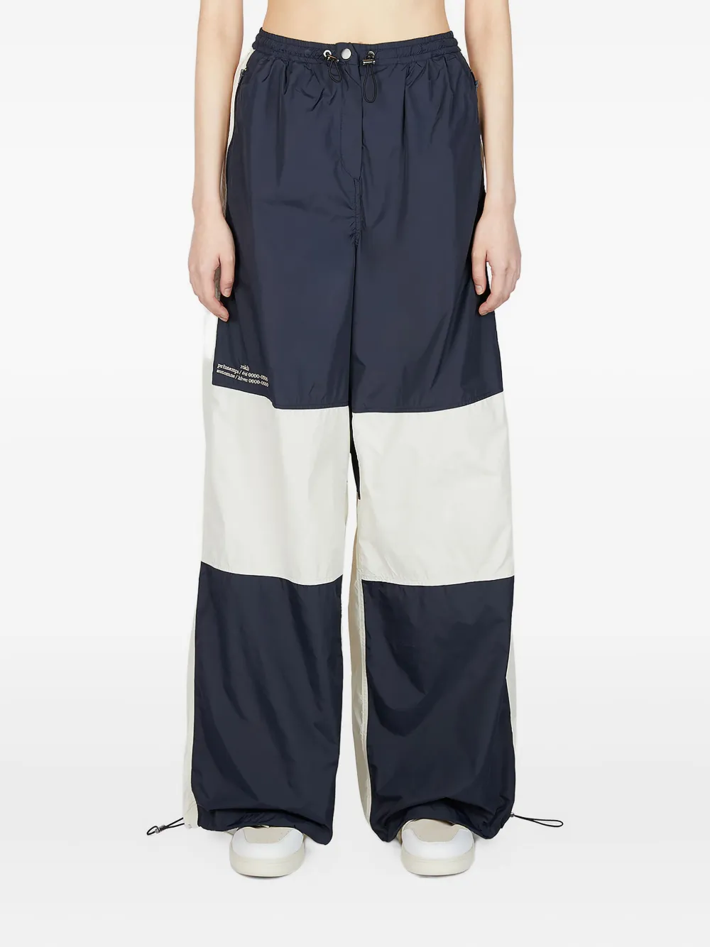 Rokh Tweekleurige trainingsbroek Blauw