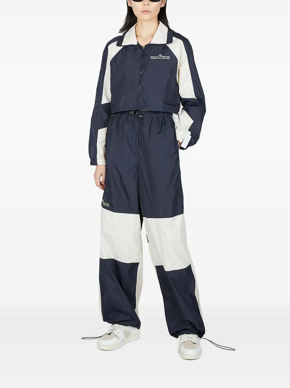 Rokh Tweekleurige trainingsbroek Blauw