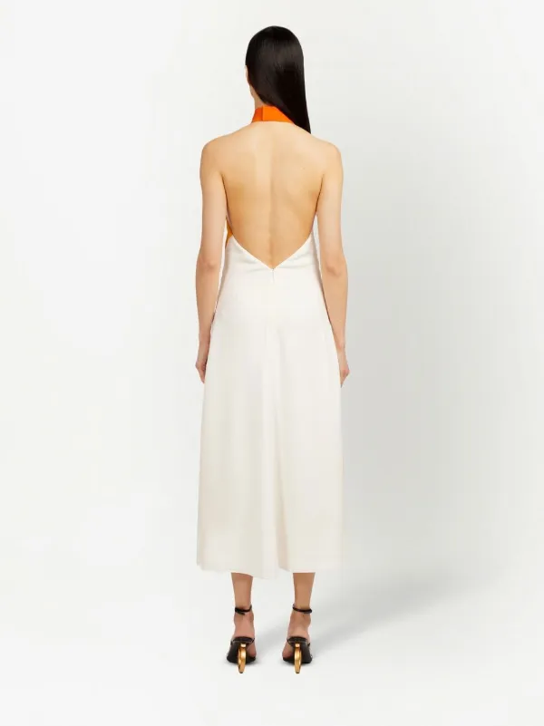 venus halter maxi dress CAMILLA | Ruffle Hem Halter Dress Venus ON A Vespa, XL Green | Venus ON A VESPA main image 0