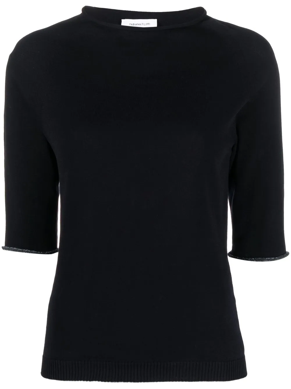

Fabiana Filippi round-neck cotton top - Blue