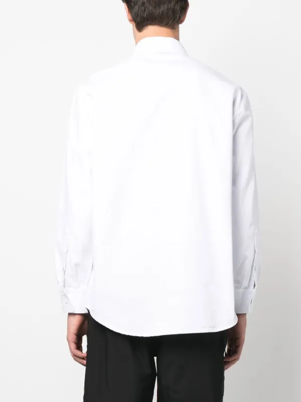 Raf Simons logo-patch Shirt | White | FARFETCH CA