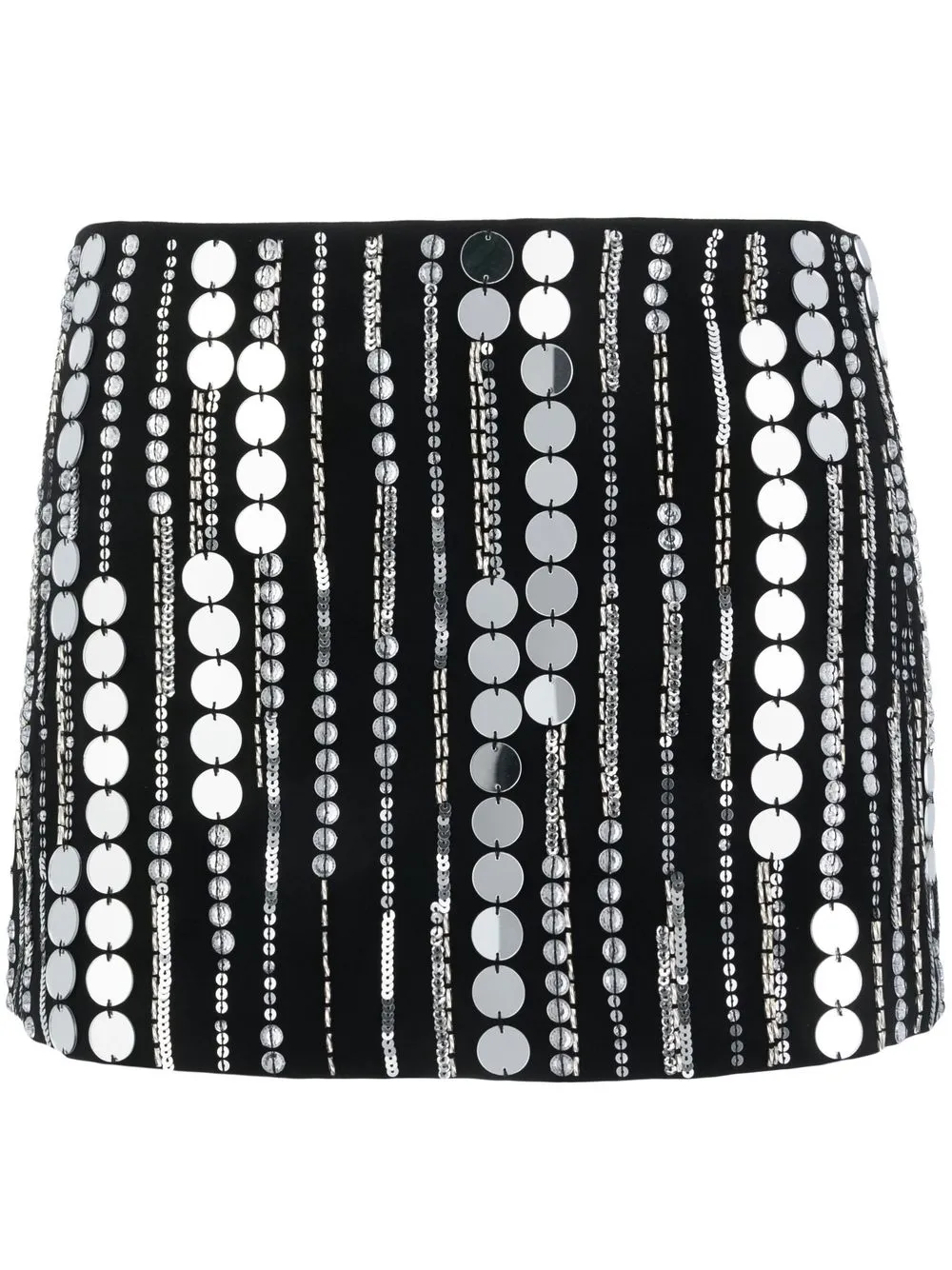 

Amen sequin-detail short tube skirt - Black