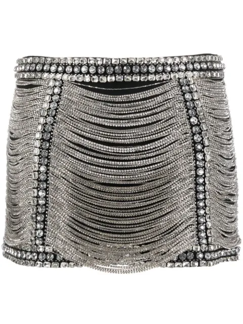 Amen - crystal-chain embellished skirt