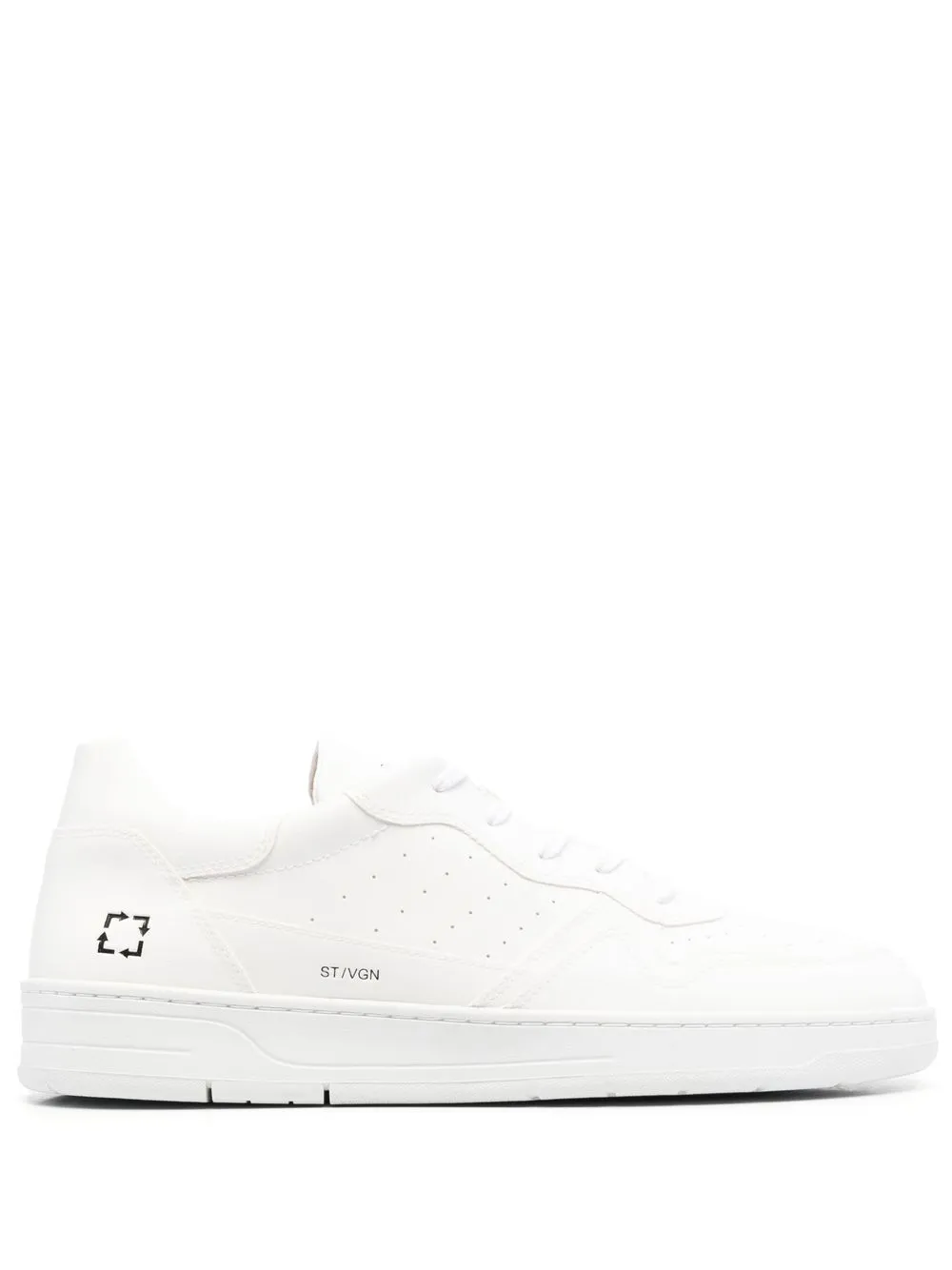 D.a.t.e. Step Sneakers In Eco-sustainable Leather Color White